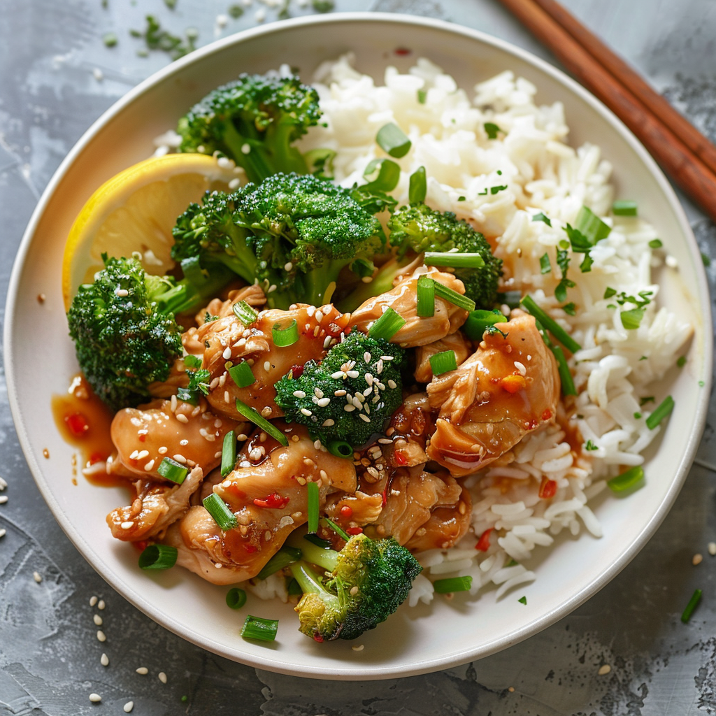 Slow Cooker Honey Garlic Chicken & Rice