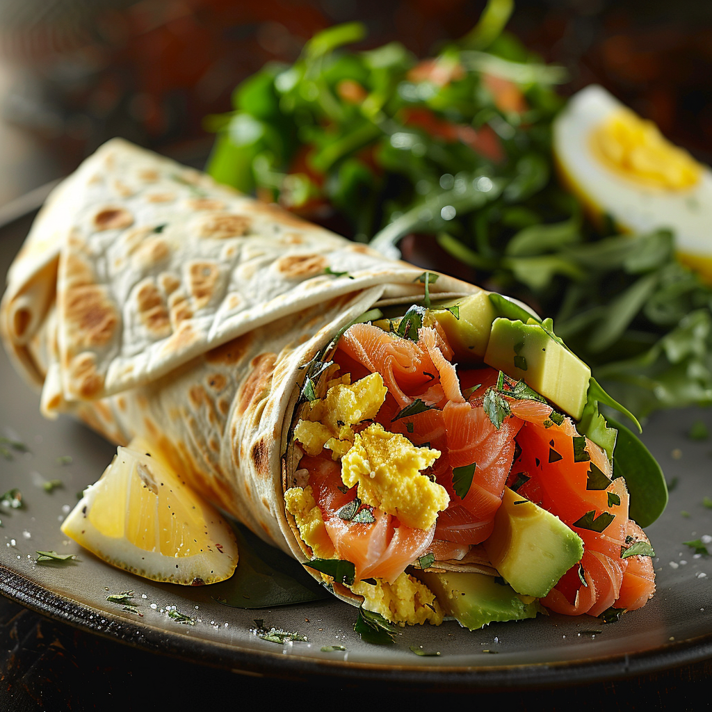 Smoked Salmon & Avocado Egg Wrap: The Ultimate Healthy Breakfast Delight 3 Smoked Salmon & Avocado Egg Wrap