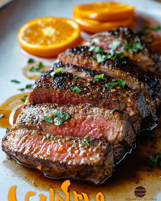 Spicy Apricot-Orange Steak