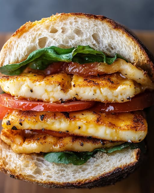 Spicy Honey Halloumi Sandwich: The Ultimate Savory Treat 1 Spicy Honey Halloumi Sandwich