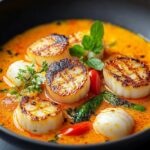 Spicy Scallop Coconut Curry