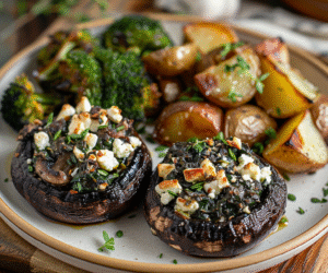 Spinach & Feta Stuffed Portobello Mushrooms: Irresistibly Delicious!
