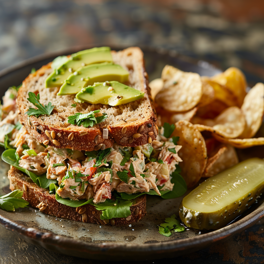 Tuna Salad Sandwich with Avocado: Irresistibly Creamy & Healthy Delight 3 Tuna Salad Sandwich with Avocado