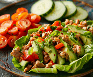 Turkey Lettuce Wraps with Avocado & Veggies: Delicious & Healthy Recipe