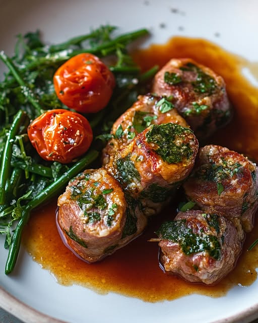 Veal Spinach Rolls