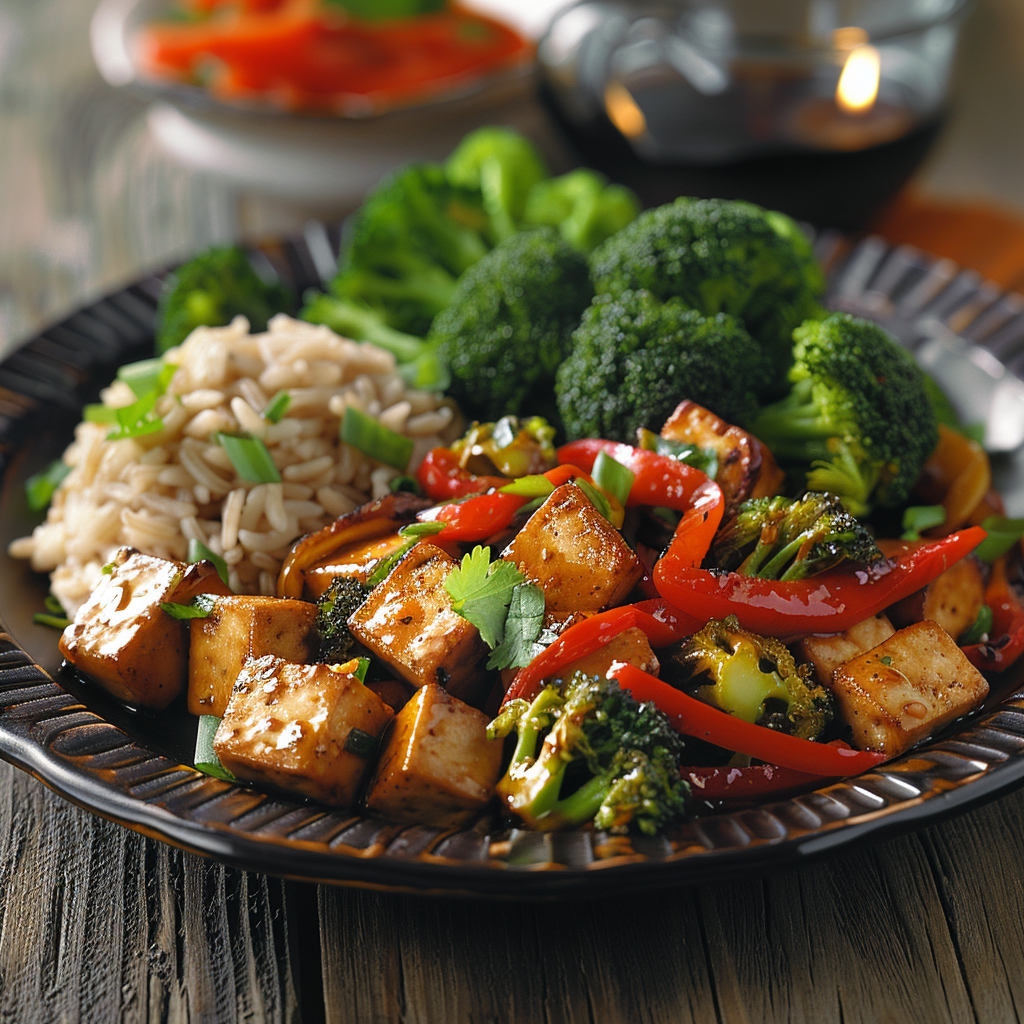 Vegetable & Tofu Stir-Fry (Low Fat): Quick & Healthy Recipe 3 Vegetable & Tofu Stir-Fry (Low Fat)