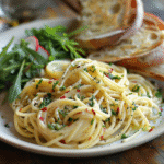 Vegetarian Pasta with Garlic & Olive Oil