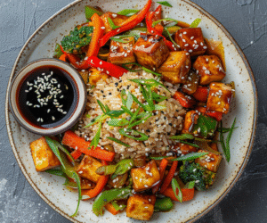 Veggie Stir-Fry with Tofu & Brown Rice: Quick & Healthy Recipe