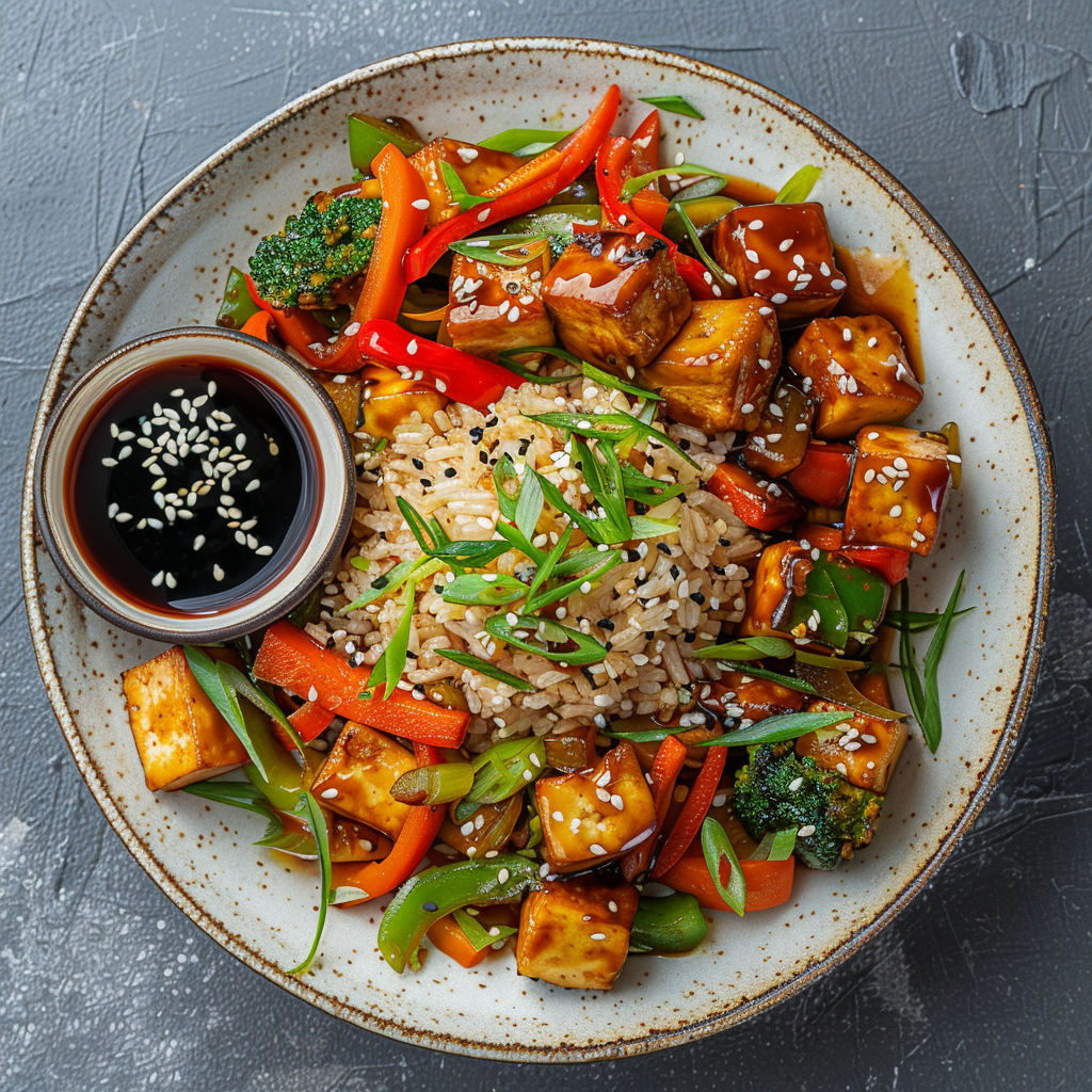 Veggie Stir-Fry with Tofu & Brown Rice
