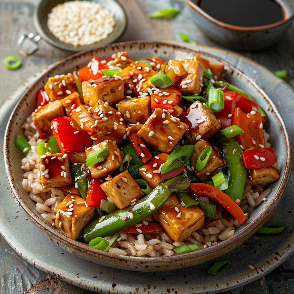 Veggie Stir-Fry with Tofu & Brown Rice