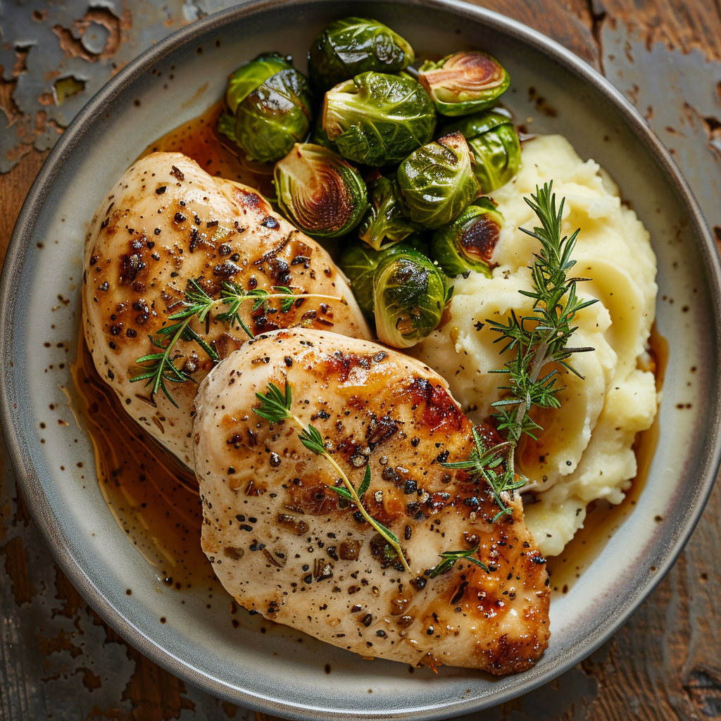 Baked Chicken Breast with Brussels Sprouts: Irresistibly Juicy & Crispy Delight 2 Baked Chicken Breast with Brussels Sprouts