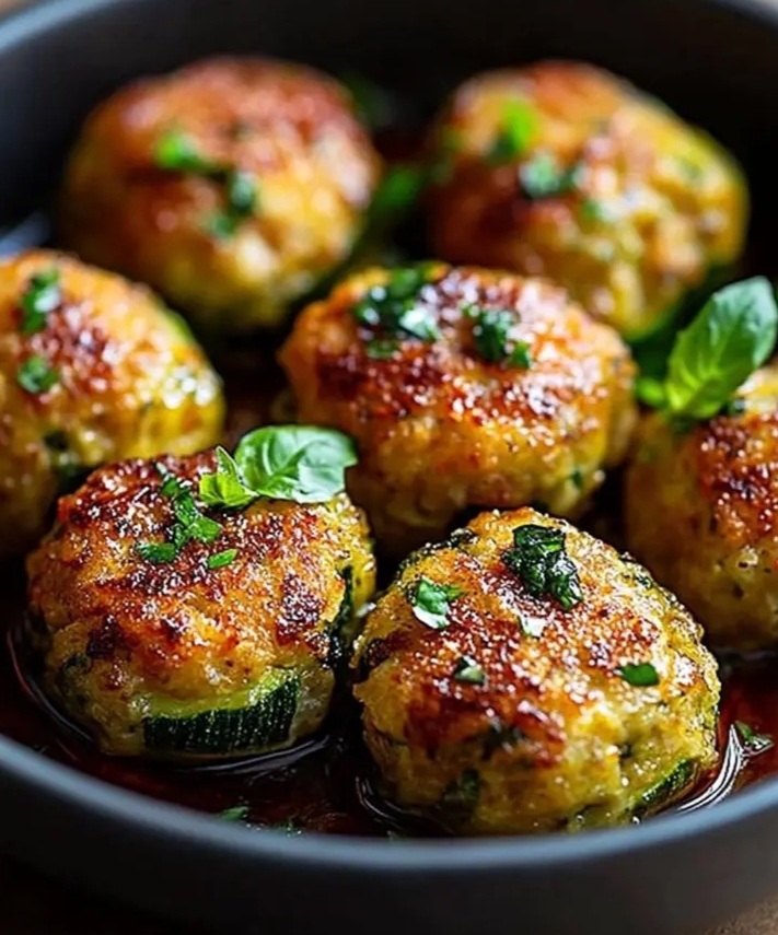 Baked Zucchini Balls