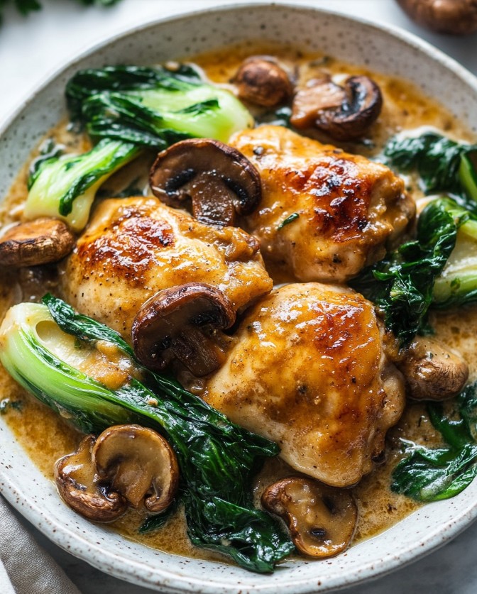 Braised Chicken Bokchoy