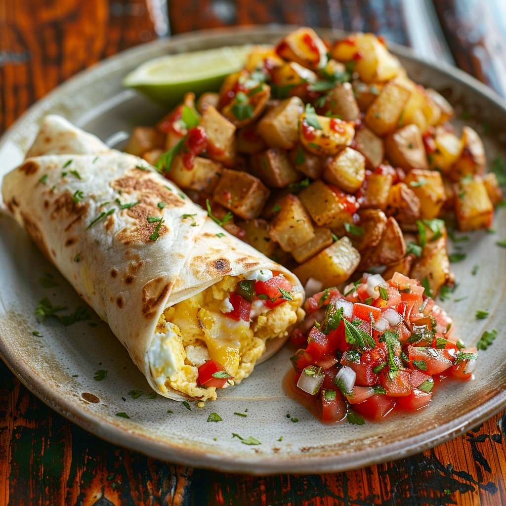 Classic American Breakfast Burrito with Eggs: The Ultimate Recipe 2 Classic American Breakfast Burrito with Eggs