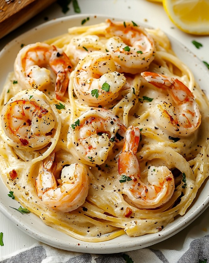 Creamy Garlic Shrimp