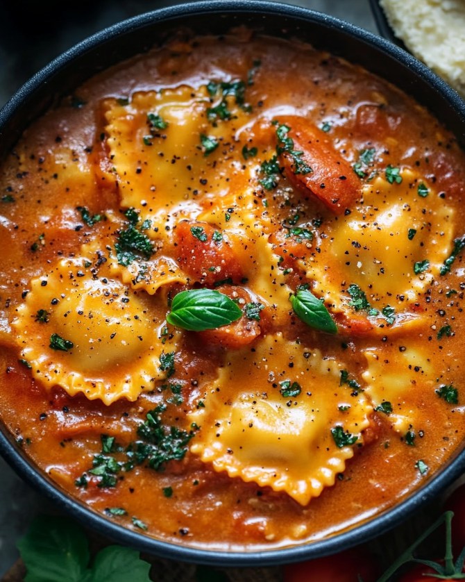 Creamy Tomato Ravioli: Effortless & Irresistibly Savory Recipe 2 Creamy Tomato Ravioli