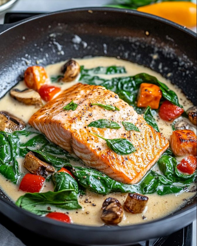 Easy Florentine Salmon: The Best Quick & Savory Recipe 2 Easy Florentine Salmon