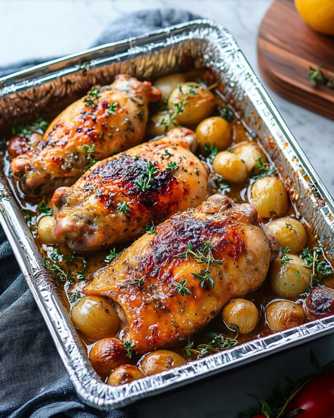Easy Roasted Garlic Chicken: Savory & Effortless Dinner Delight 2 Easy Roasted Garlic Chicken