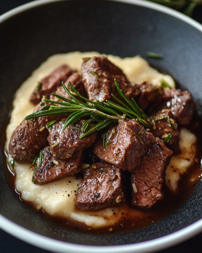 Garlic Rosemary Beef Bites: Savory & Easy Recipe 2 Garlic Rosemary Beef Bites