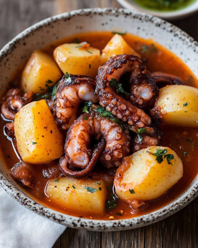 Greek Octopus Stew: Authentic & Savory Mediterranean Delight 2 Greek Octopus Stew