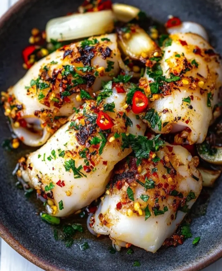 Grilled Garlic Calamari: The Best Recipe for a Savory Delight 2 Grilled Garlic Calamari