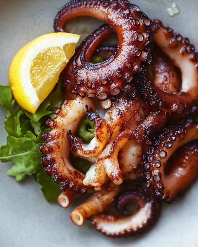 Grilled Octopus Delight: The Ultimate Savory Recipe 2 Grilled Octopus Delight
