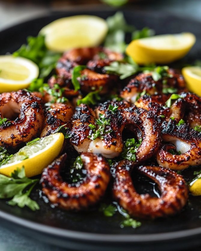 Grilled Octopus Delight: Savory & Effortless Mediterranean Recipe 2 Grilled Octopus Delight