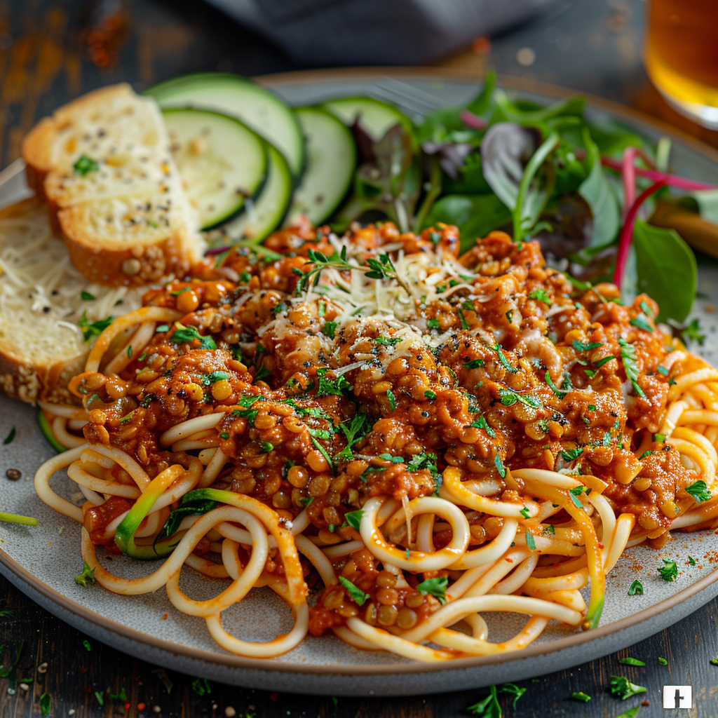 Lentil Bolognese over Spiralized Zucchini: Healthy & Delicious! 5 Lentil Bolognese over Spiralized Zucchini