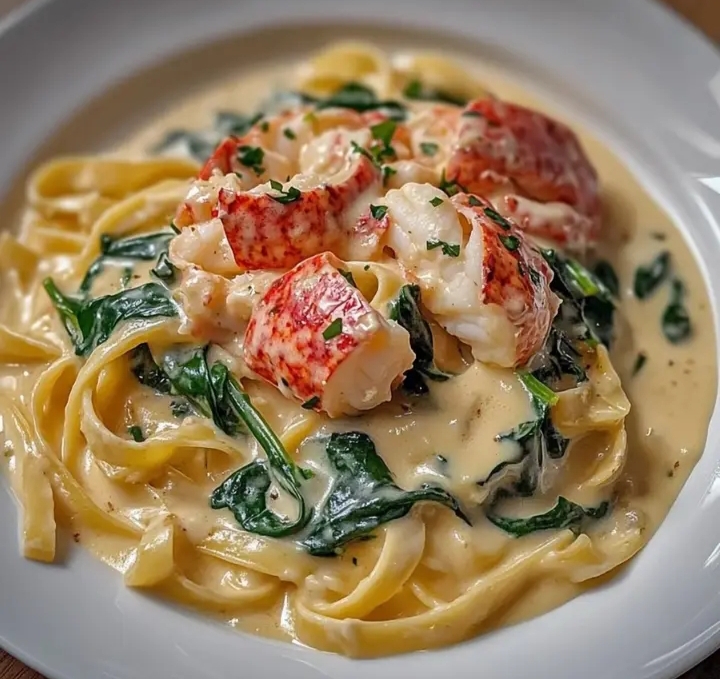 Lobster Spinach Alfredo: The Ultimate Creamy Delight 2 Lobster Spinach Alfredo