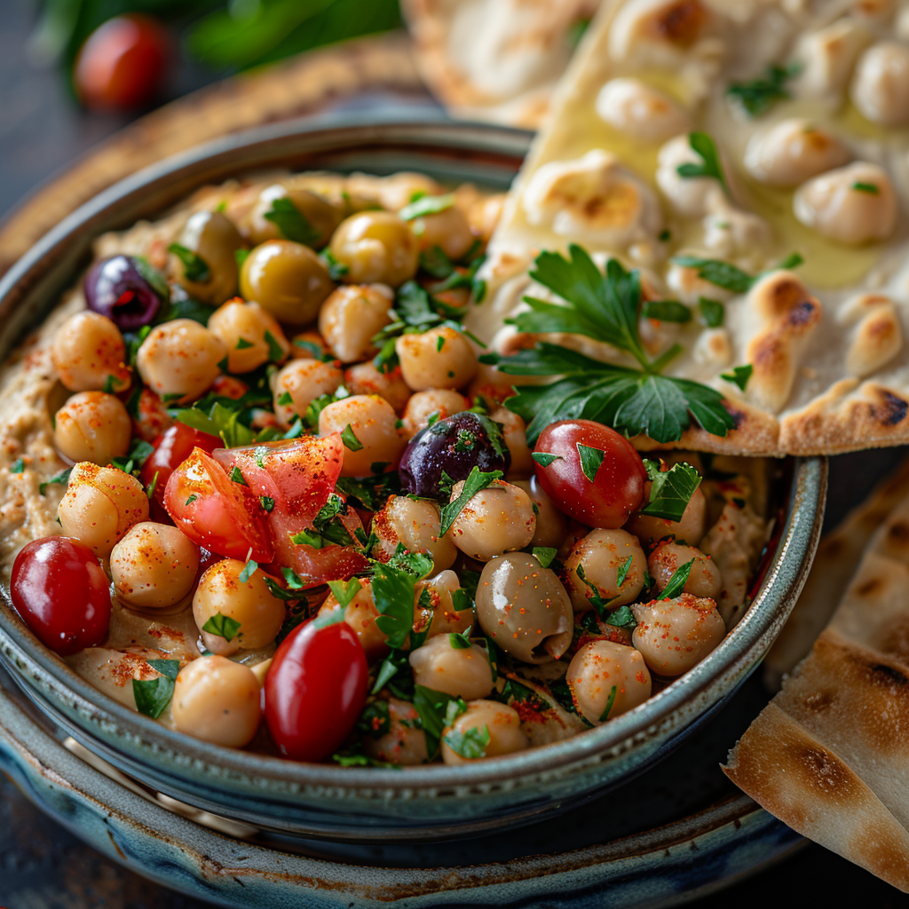 Mediterranean Chickpea Bowl with Hummus: Irresistibly Delicious & Healthy 5 Mediterranean Chickpea Bowl with Hummus