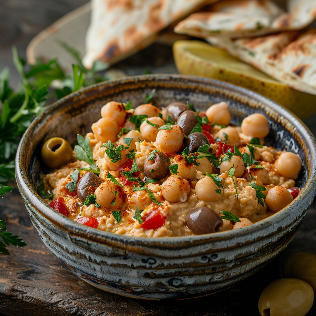 Mediterranean Chickpea Bowl with Hummus: Irresistibly Delicious & Healthy 4 Mediterranean Chickpea Bowl with Hummus
