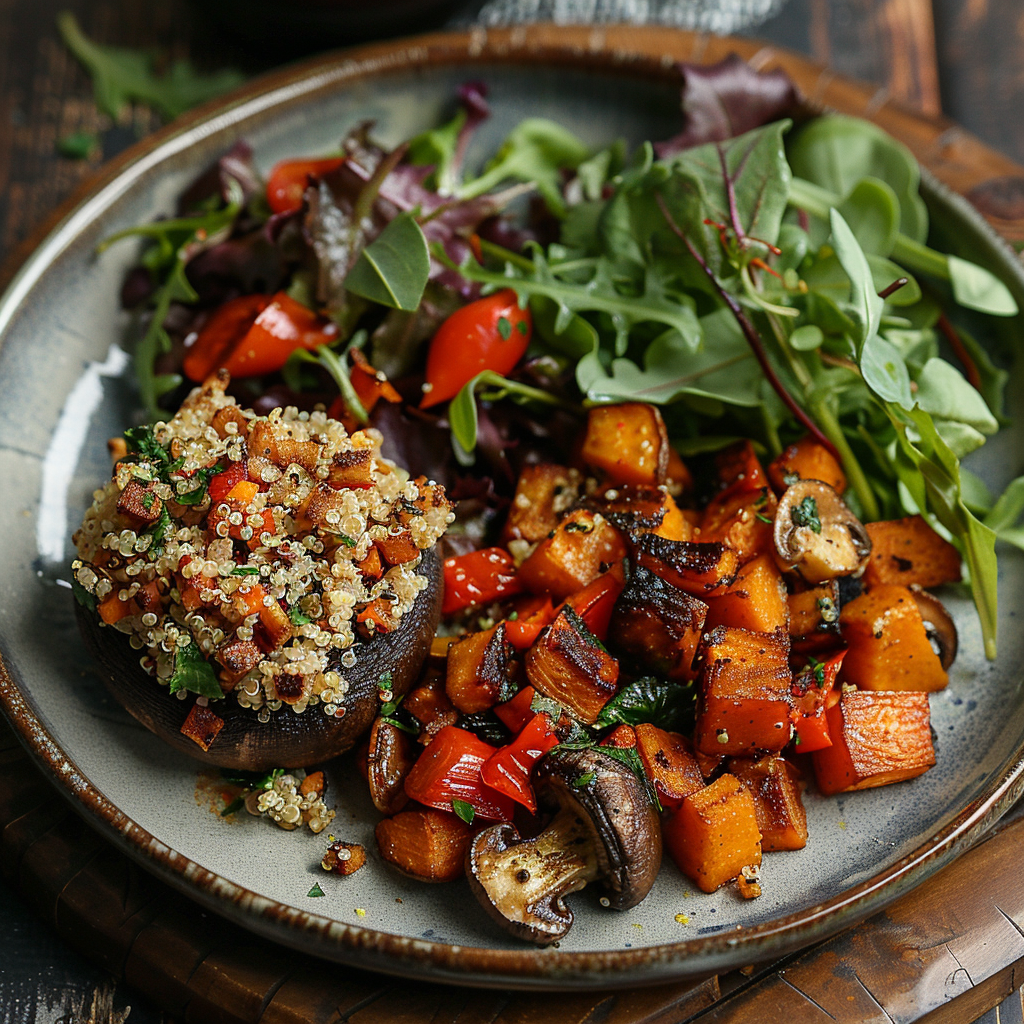 Quinoa Stuffed Portobello Mushrooms: Irresistibly Delicious & Healthy 5 Quinoa Stuffed Portobello Mushrooms
