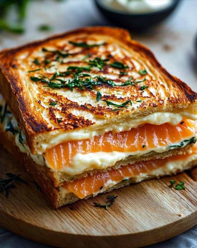 Salmon Boursin Sandwich: The Ultimate Quick & Savory Delight 2 Salmon Boursin Sandwich