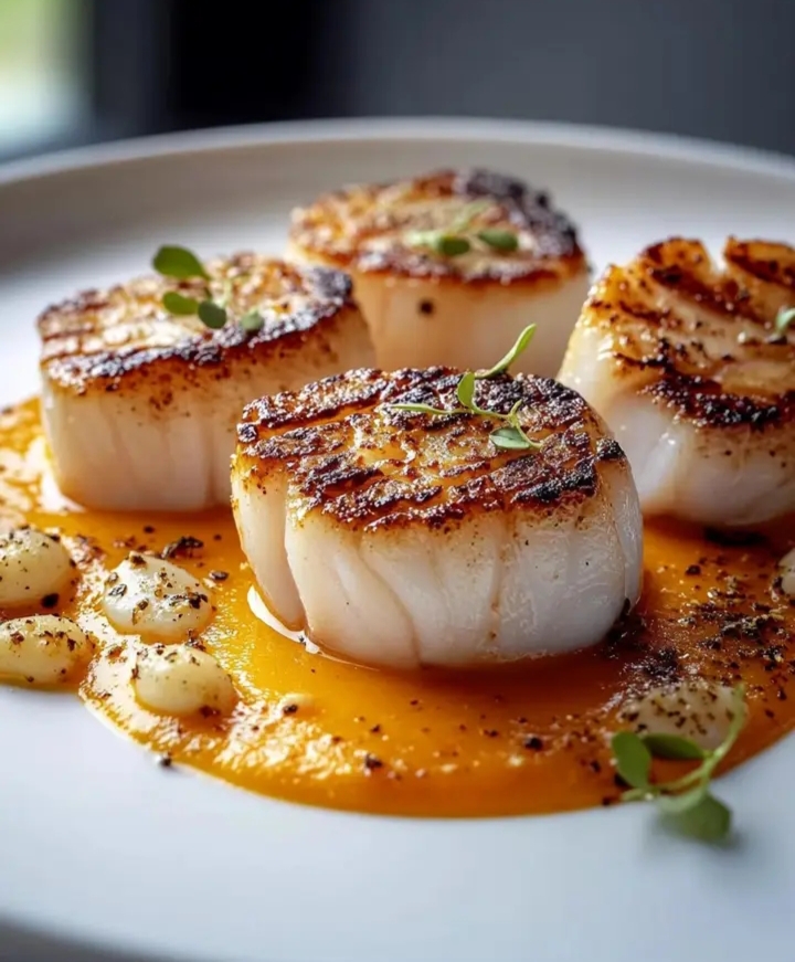 Scallops Butternut Hazelnuts
