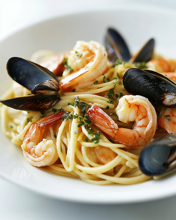 Seafood Linguine Delight: Savoureux & Facile Recipe 2 Seafood Linguine Delight