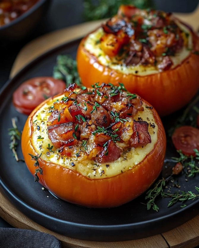 Stuffed Pumpkin Delight: Savory & Easy Fall Recipe 2 Stuffed Pumpkin Delight