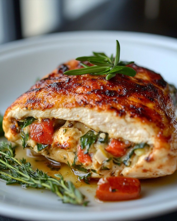 Stuffed Tuscan Chicken: The Ultimate Savory Delight 2 Stuffed Tuscan Chicken