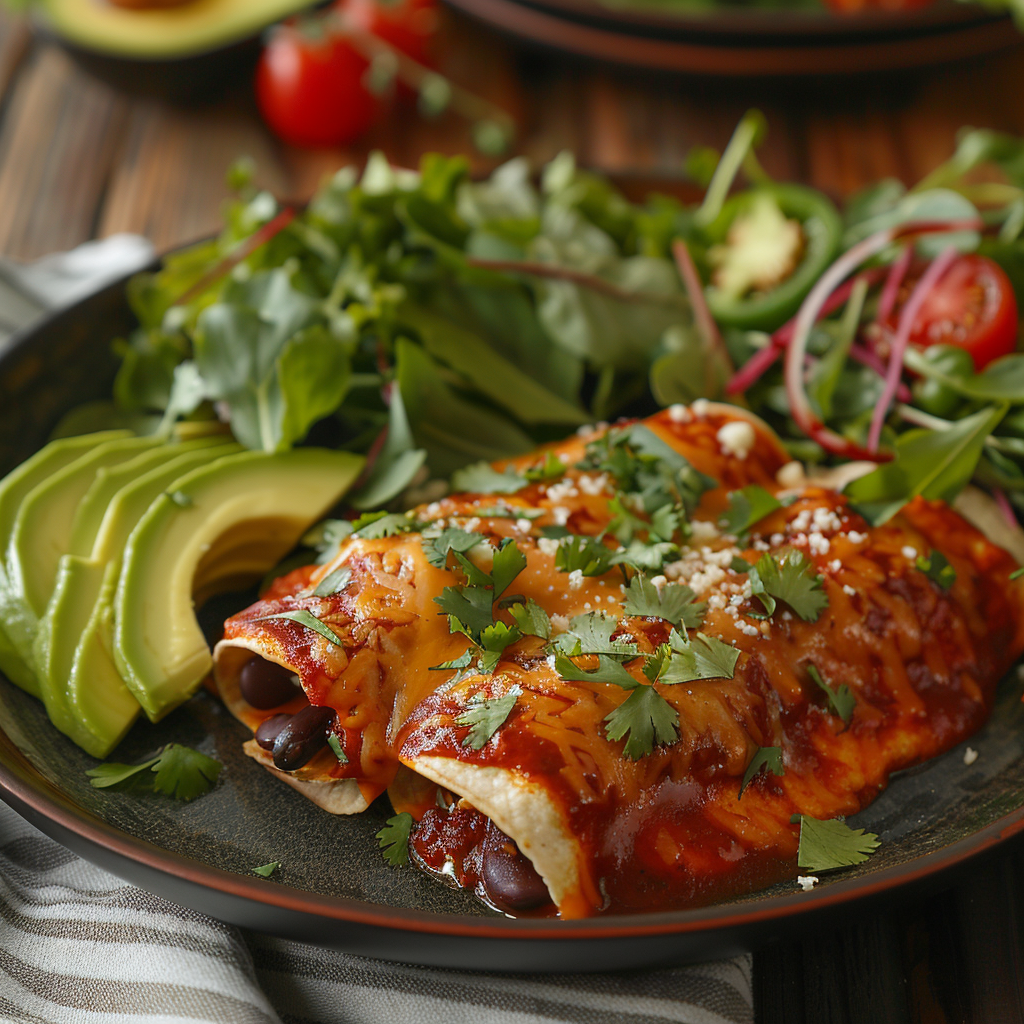Sweet Potato & Black Bean Enchiladas (Healthy) - Irresistibly Delicious! 2 Sweet Potato & Black Bean Enchiladas (Healthy)