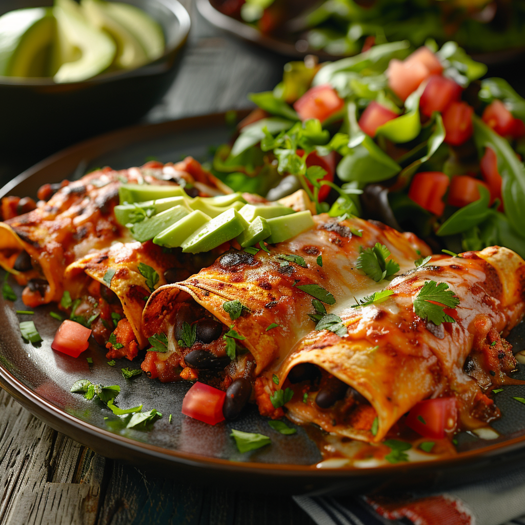 Sweet Potato & Black Bean Enchiladas (Healthy) - Irresistibly Delicious! 4 Sweet Potato & Black Bean Enchiladas (Healthy)