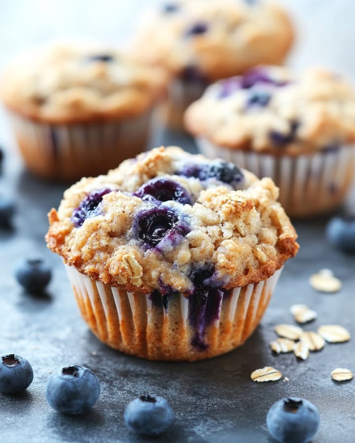 Blueberry Oatmeal Muffins: Best Savory Breakfast Treat 2 Blueberry Oatmeal Muffins