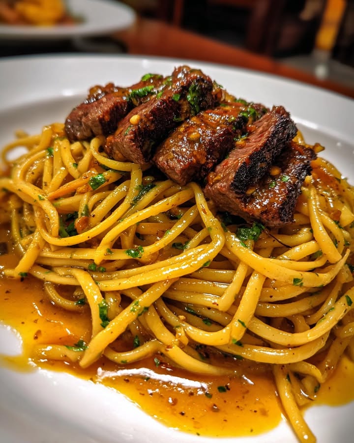 Cajun Garlic Beef Linguine: Savoureux and Easy to Make 2 Cajun Garlic Beef Linguine