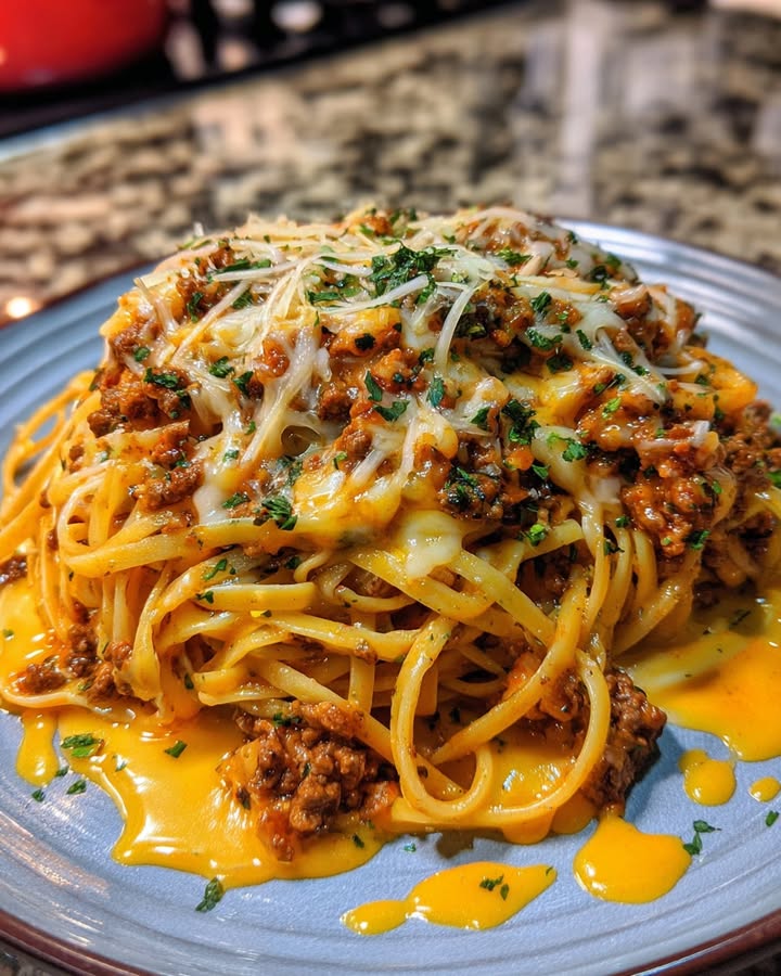 Cheesy Beef Linguine: The Ultimate Savory Delight 2 Cheesy Beef Linguine
