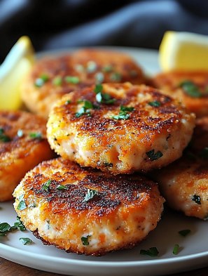 Crispy Salmon Patties: The Ultimate Easy Recipe for Flavorful Delight 2 Crispy Salmon Patties