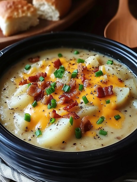Crock Pot Potato Soup: The Creamiest, Most Comforting Recipe 2 Crock Pot Potato Soup