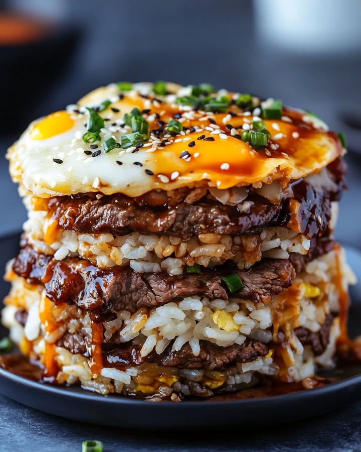 Korean BBQ Rice Stack: Savory & Authentic Recipe 2 Korean BBQ Rice Stack