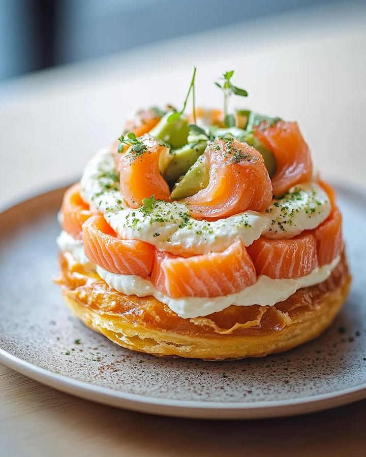 Savory Salmon Paris-Brest: The Ultimate Gourmet Delight 2 Savory Salmon Paris-Brest