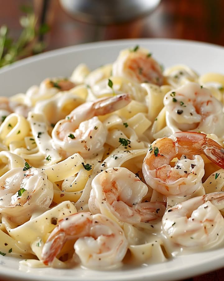 Shrimp Alfredo Fettuccine