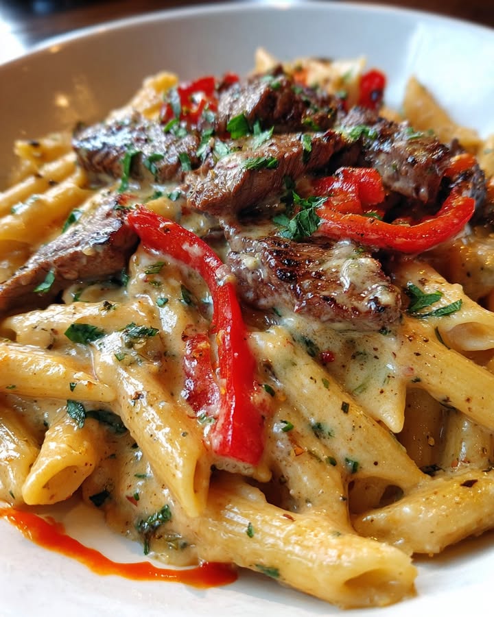 Cajun Creamy Steak Penne: Best Savory Pasta Delight 2 Cajun Creamy Steak Penne