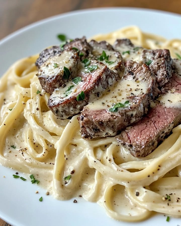 Cajun Steak Alfredo