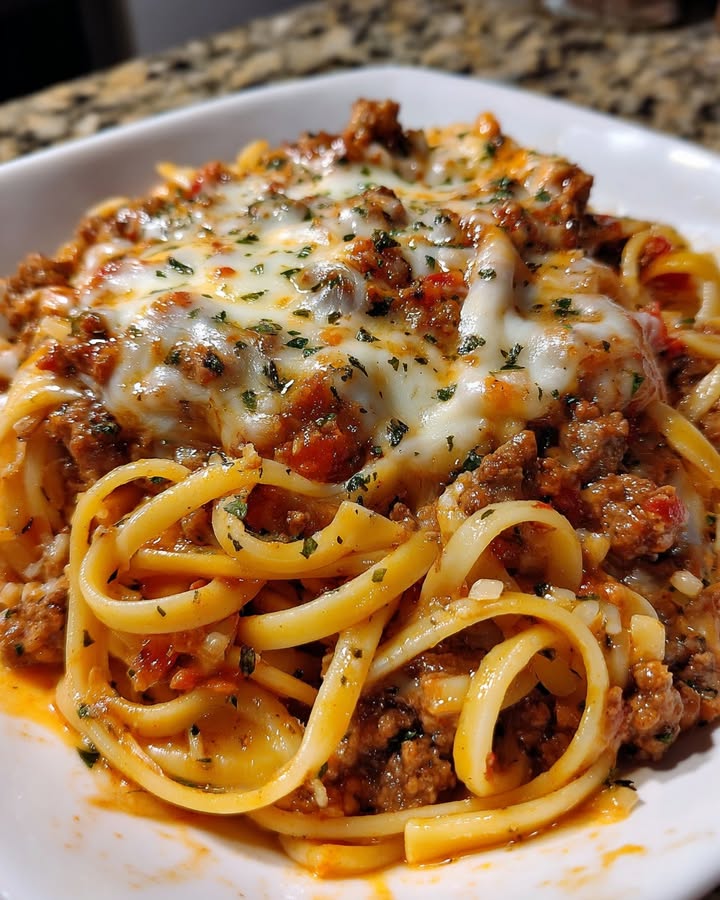 Creamy Beef Linguine